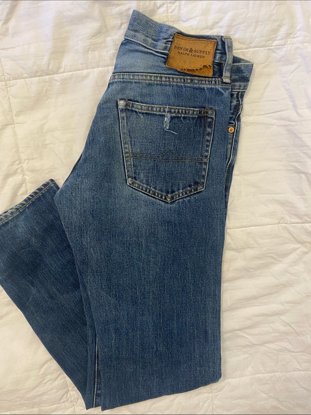 Ralph Lauren Men's Dark Blue Straight Jeans